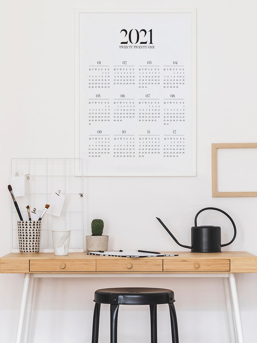 2021 Yearly Calendar - 2021 캘린더