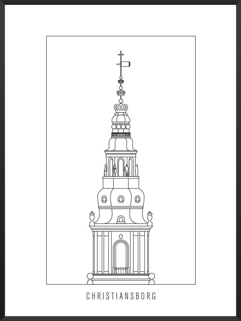 Christiansborg Slot Outline - 크리스안스보그 성(윤곽)