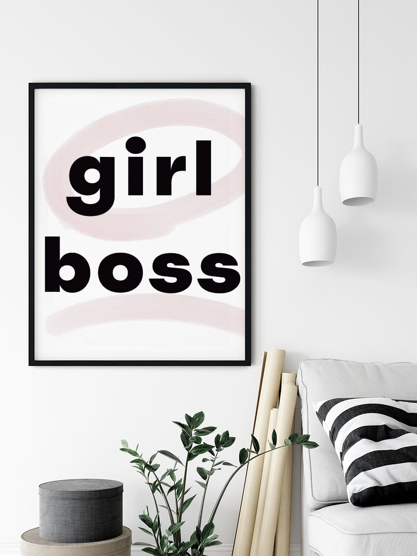girl boss - 타이포그래피 포스터