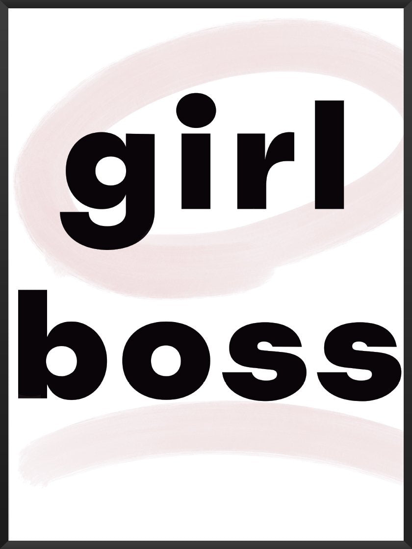 girl boss - 타이포그래피 포스터