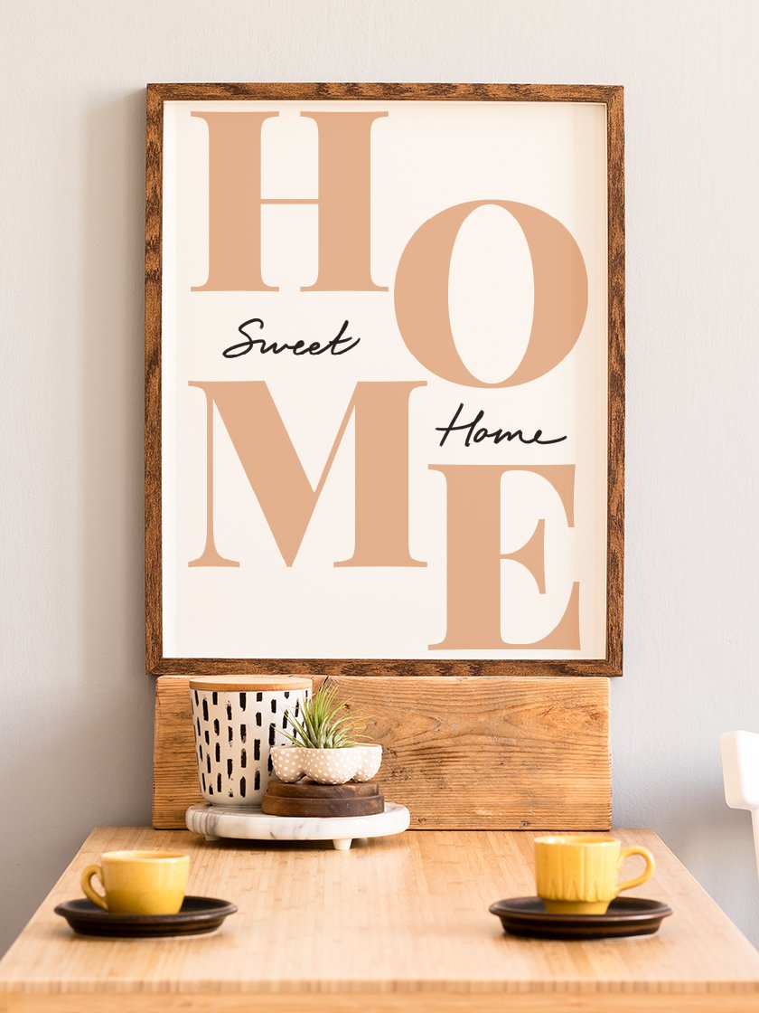 Home Sweet Home- 타이포그래피 포스터