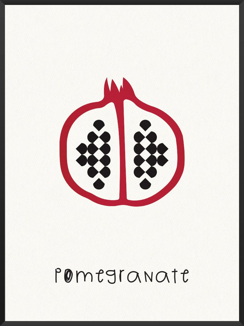 Pomegranate - 석류 어린이방 포스터