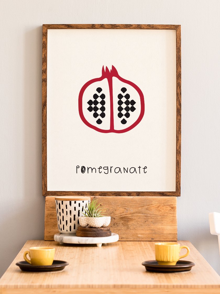 Pomegranate - 석류 어린이방 포스터
