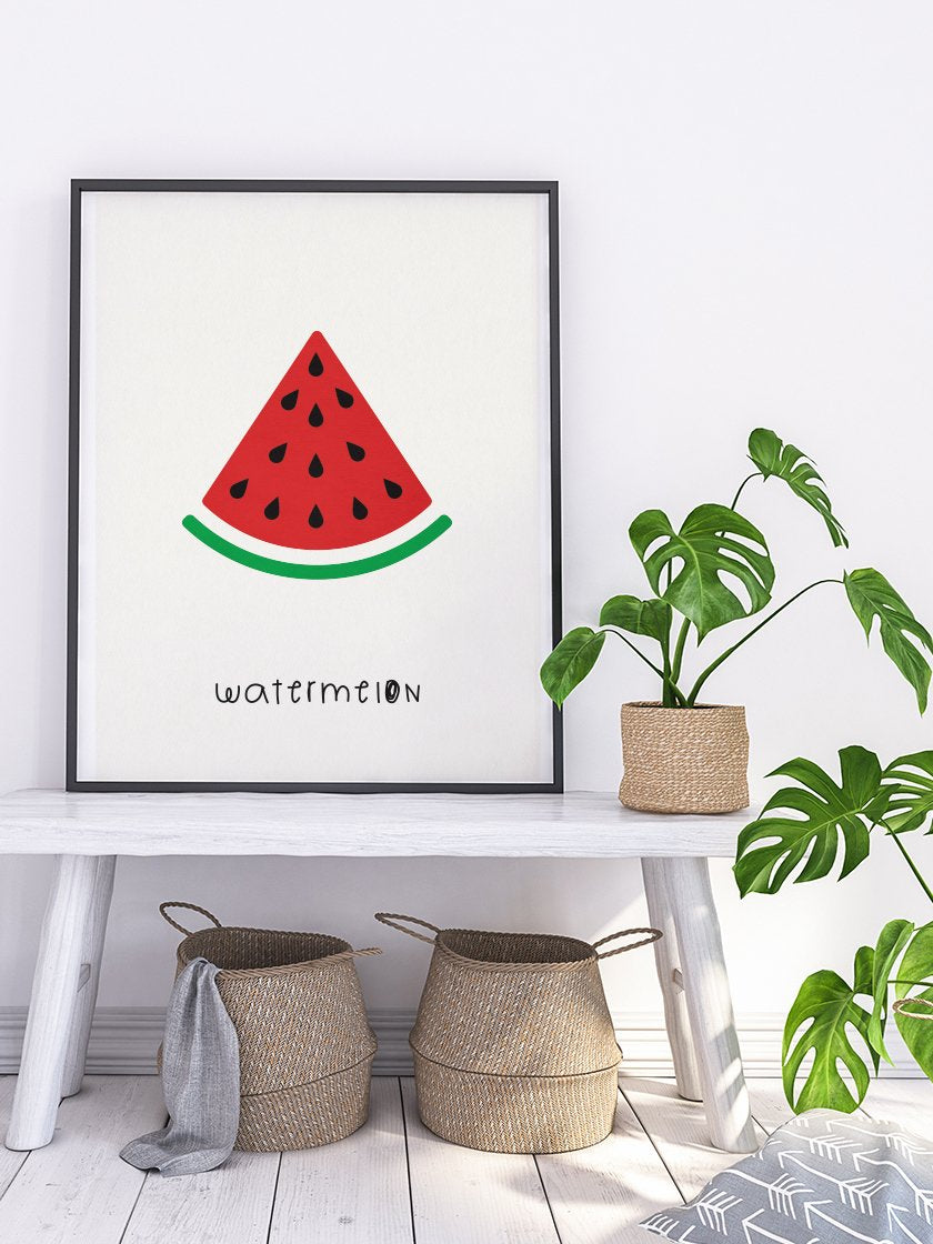 Watermelon - 수박 어린이방 포스터