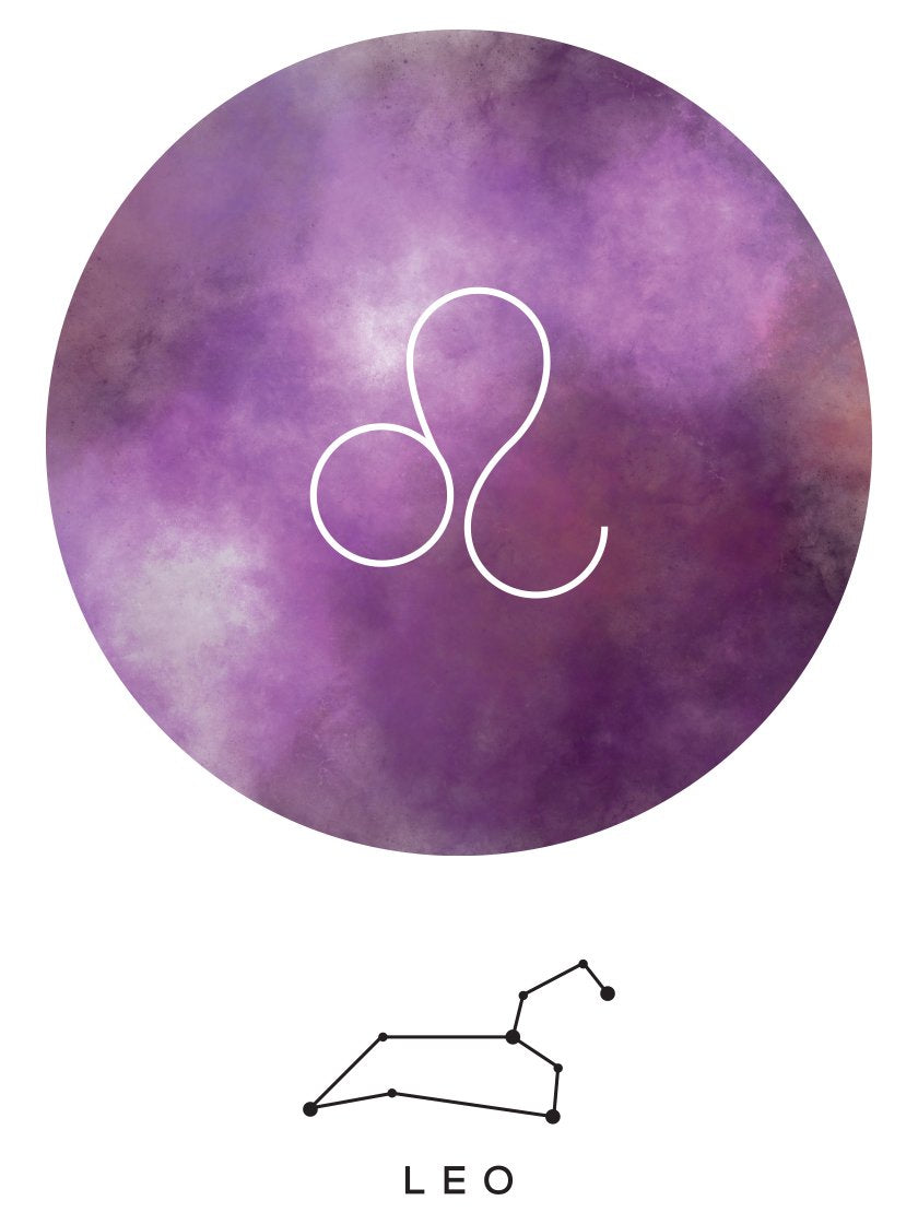 Leo - 사자자리 별자리 포스터