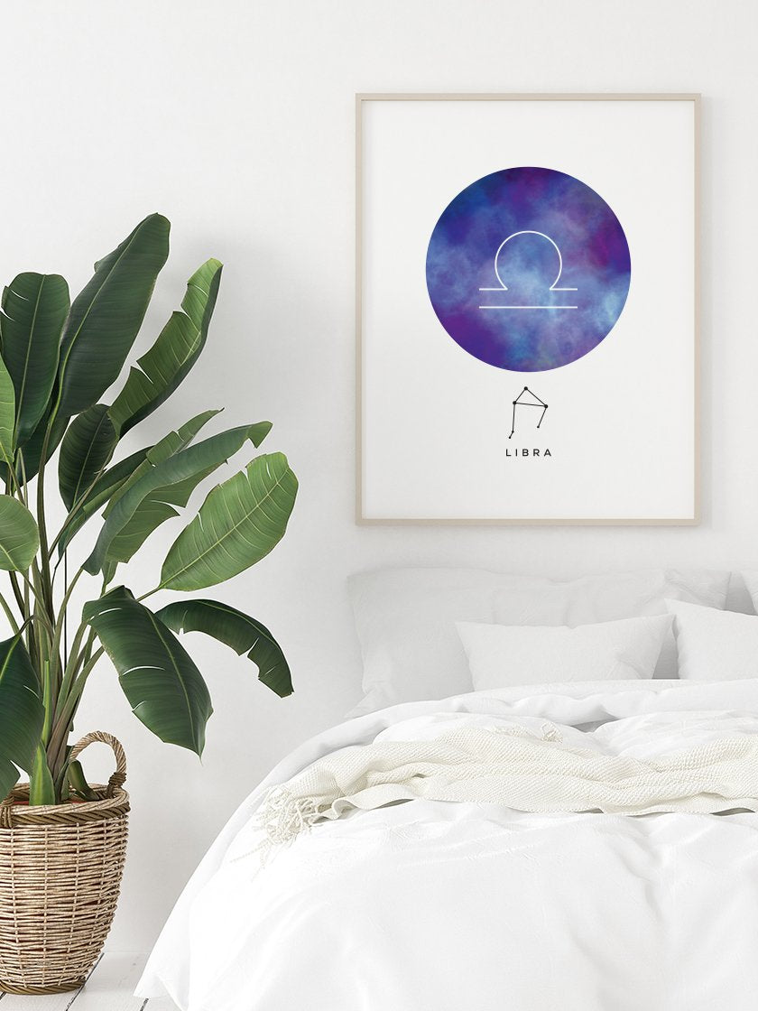 Libra - 천칭자리 별자리 포스터