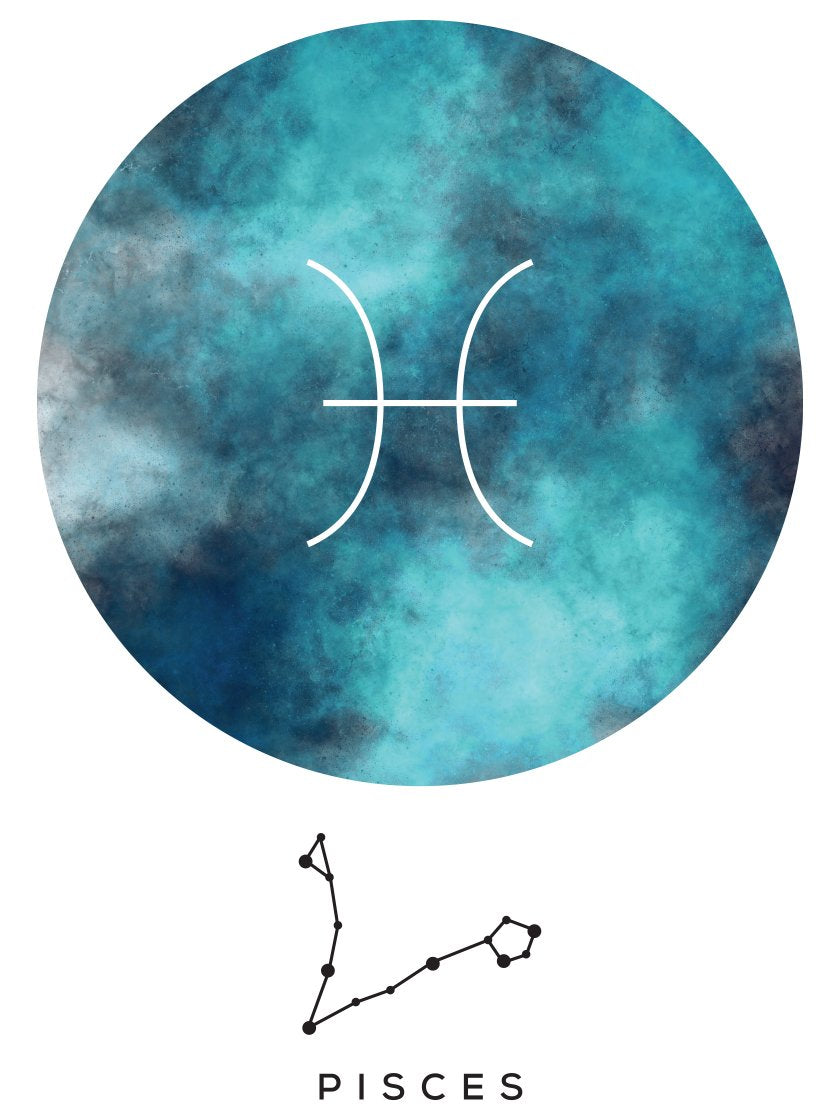 Pisces - 물고기자리 별자리 포스터
