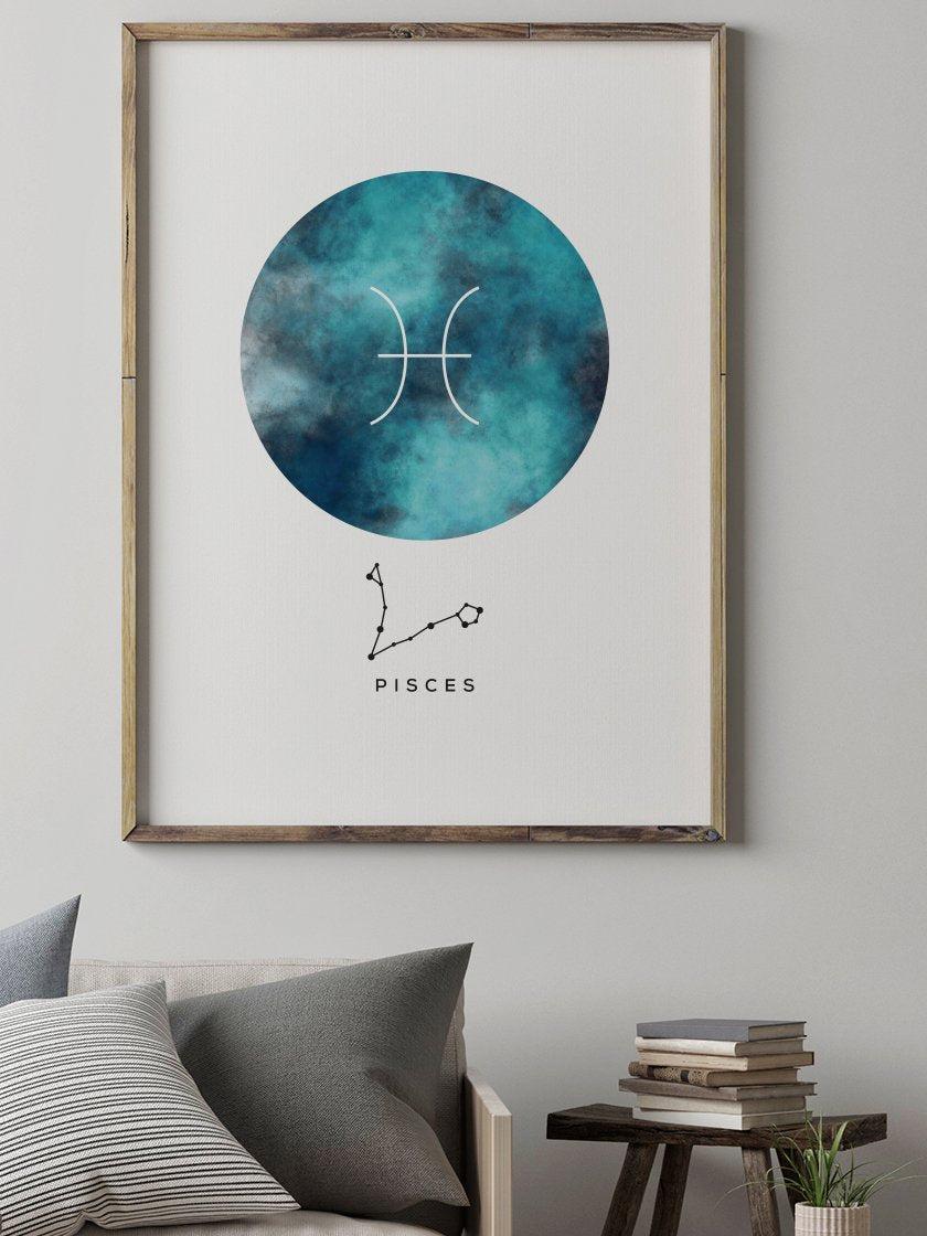Pisces - 물고기자리 별자리 포스터