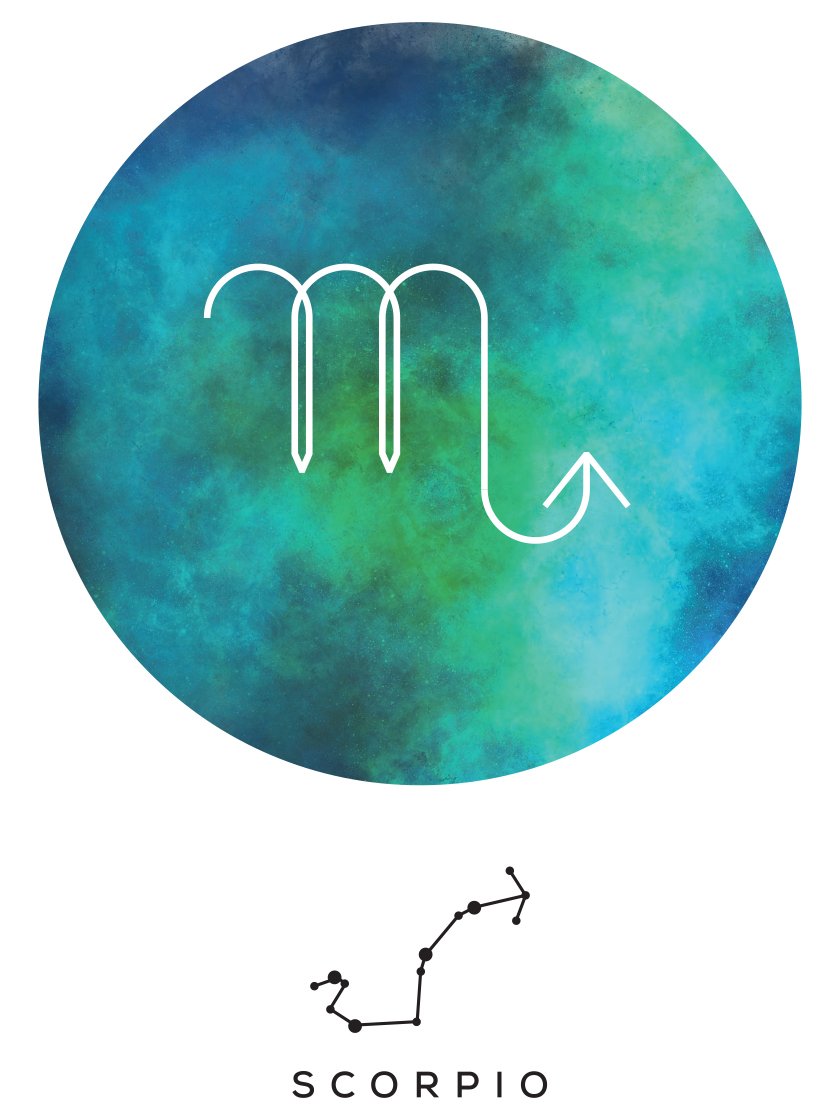 Scorpio - 전갈자리 별자리 포스터