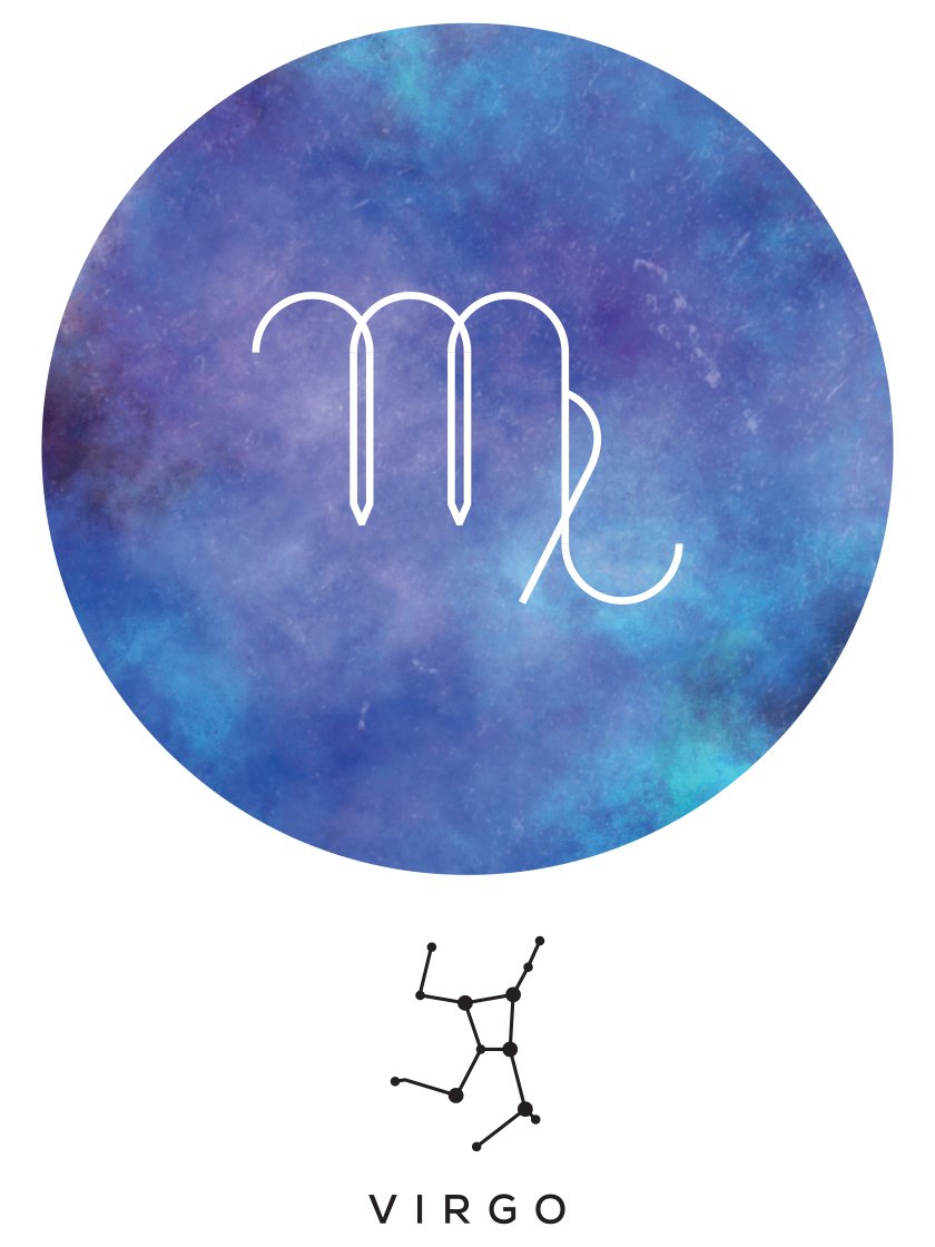 Virgo - 처녀자리 별자리 포스터