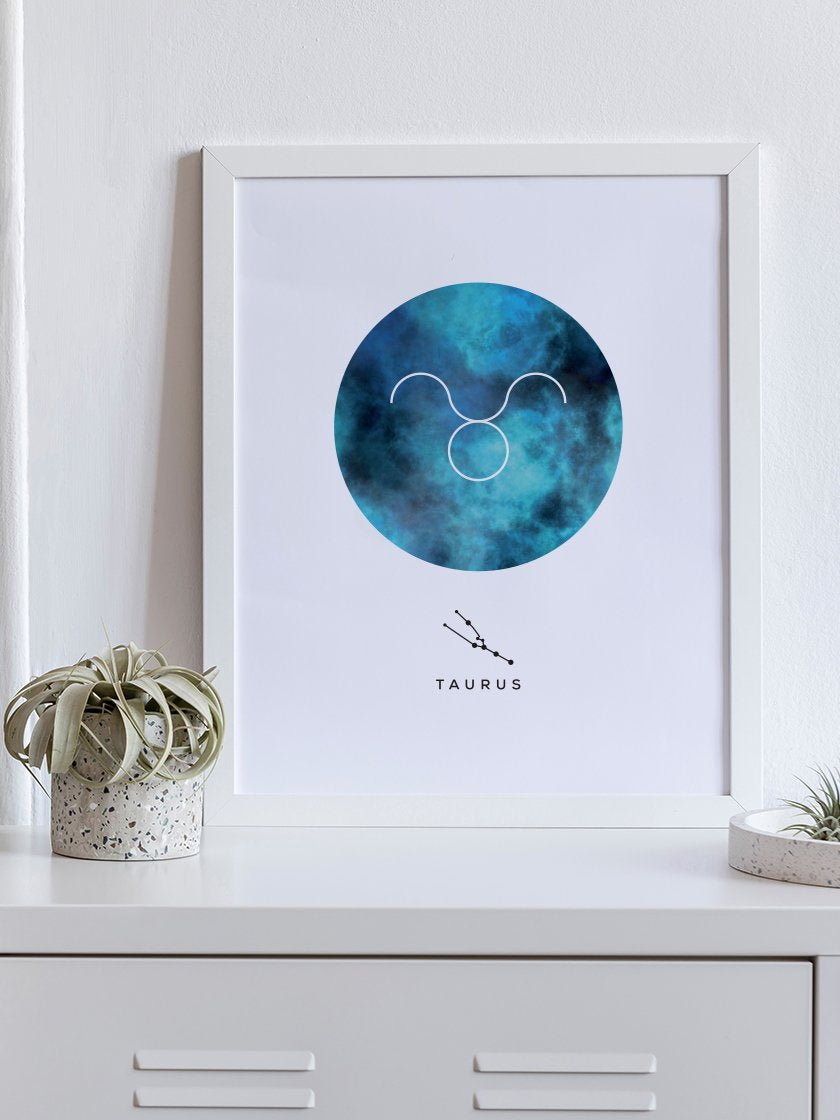 Taurus - 황소자리 별자리 포스터