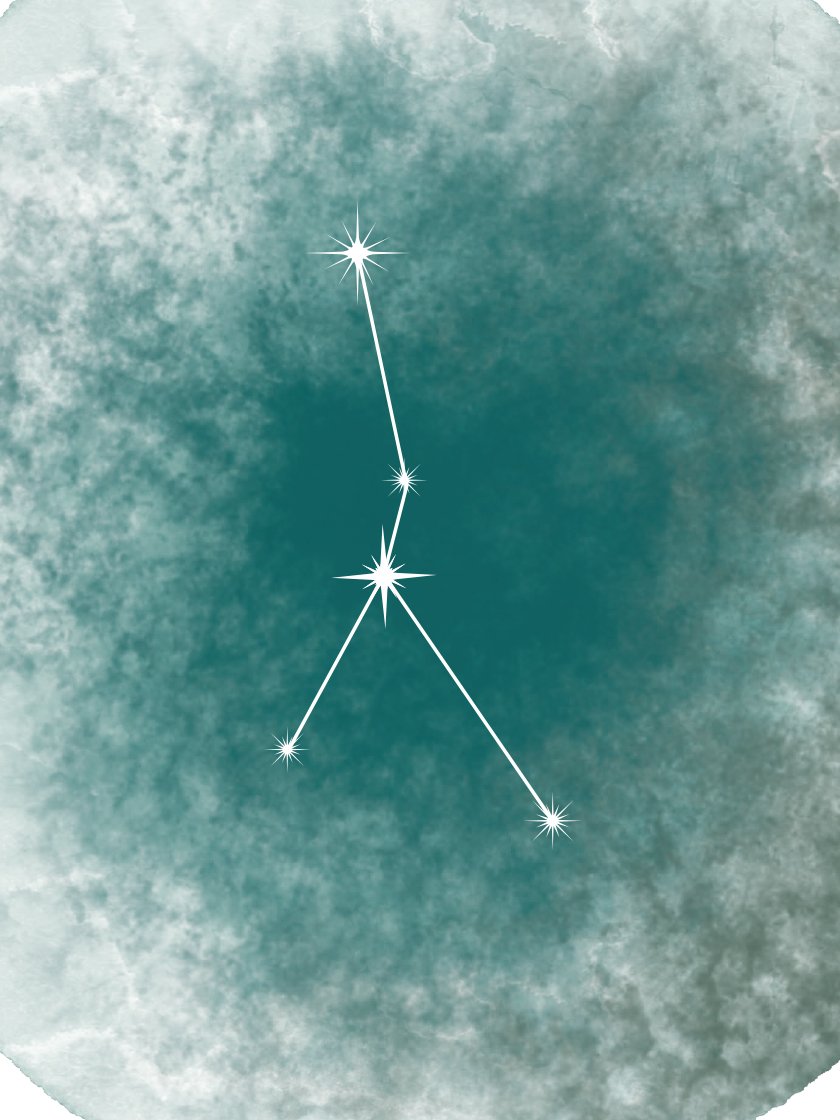 Cancer Watercolour - 게자리 수채화 별자리 포스터