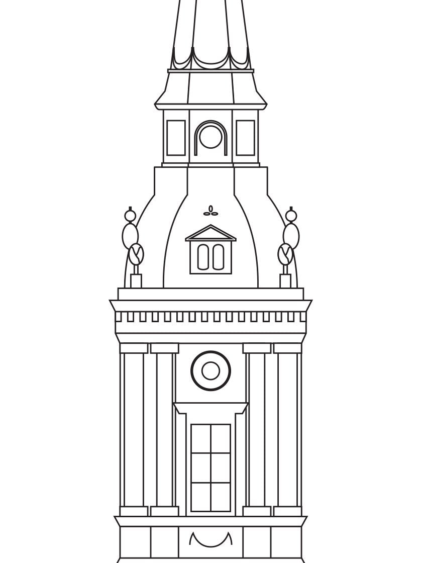 Christians Kirke Outline - 크리스티안스 교회(윤곽)