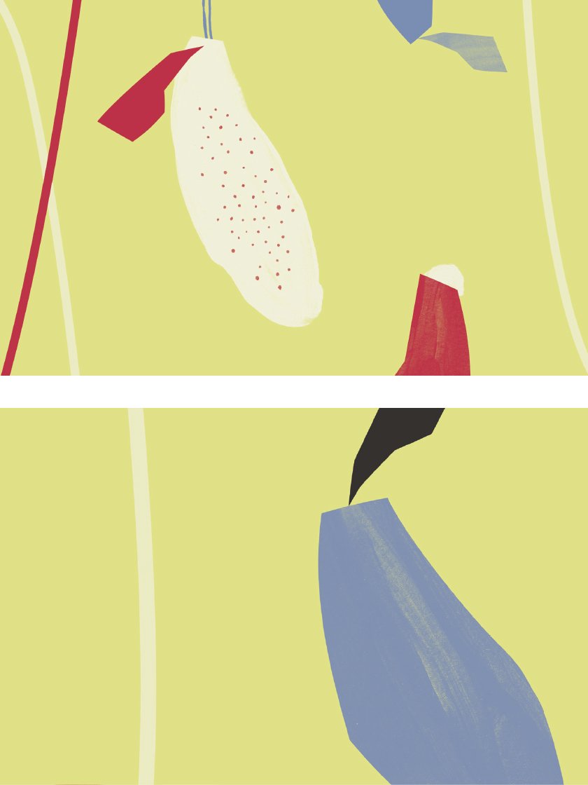 hanging-flowers-yellow-abstract-flowers-poster-closeup