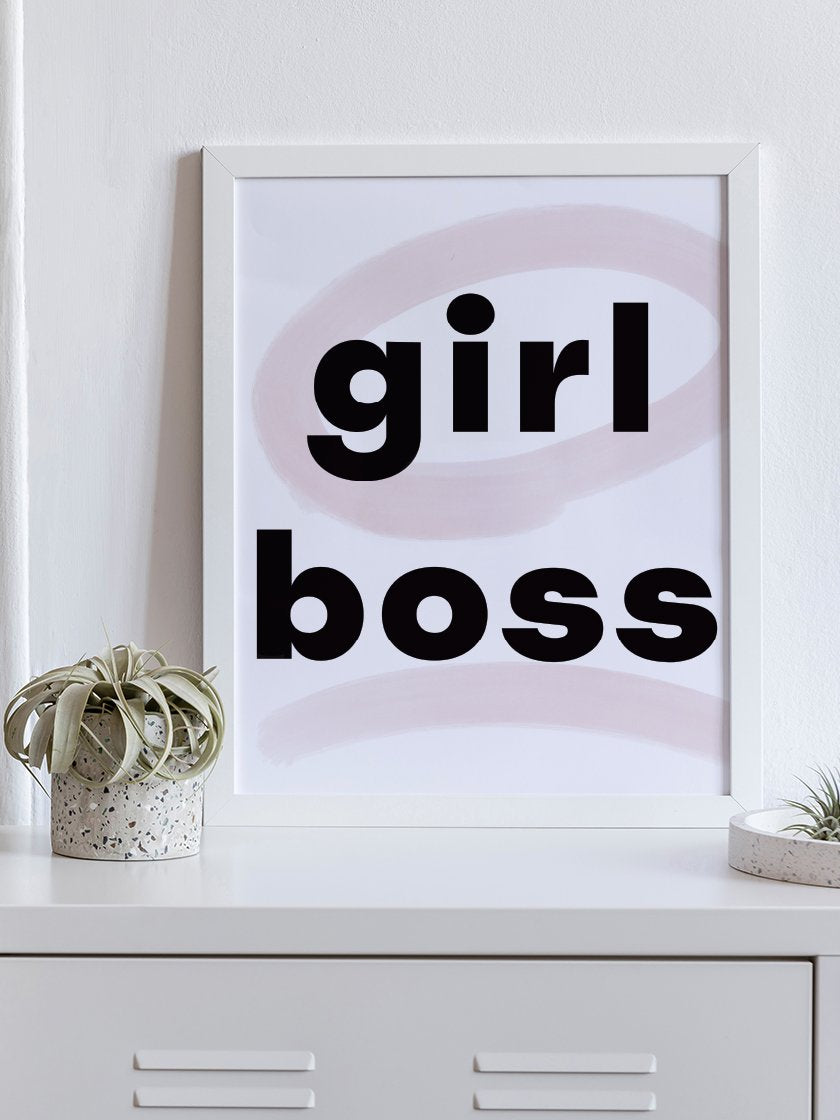 girl boss - 타이포그래피 포스터