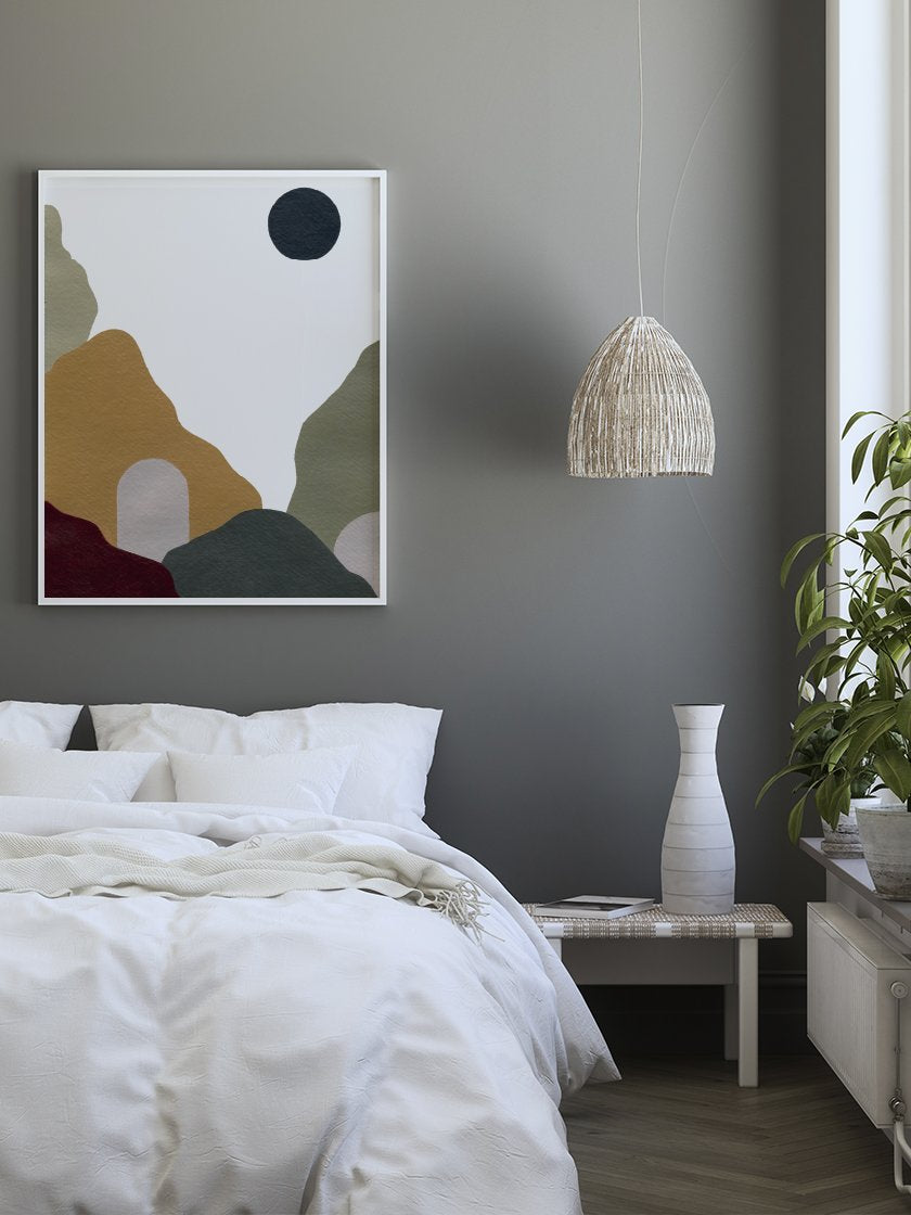 project-nord-abstract-rainbow-mountain-poster-in-interior-bedroom