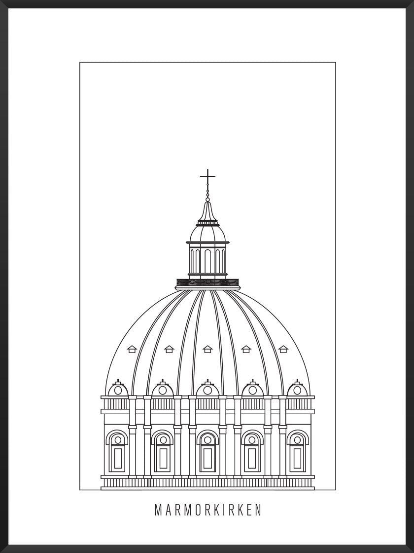 Marmorkirken Outline - 대리석 교회(윤곽)