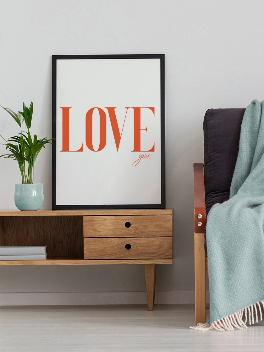 LOVE You - 타이포그래피 포스터