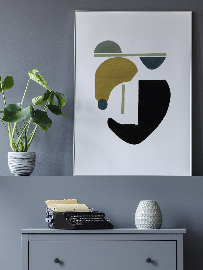 project-nord-motherhood-hand-painted-modern-abstract-poster-in-interior-hallway