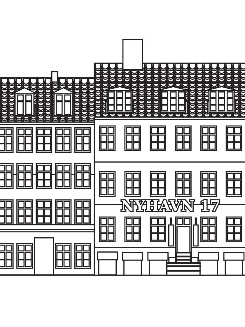 Nyhavn Outline - 니하운(윤곽)