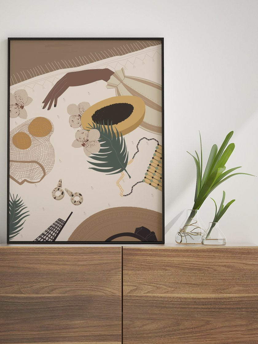 project-nord-papaya-illustration-poster-in-interior