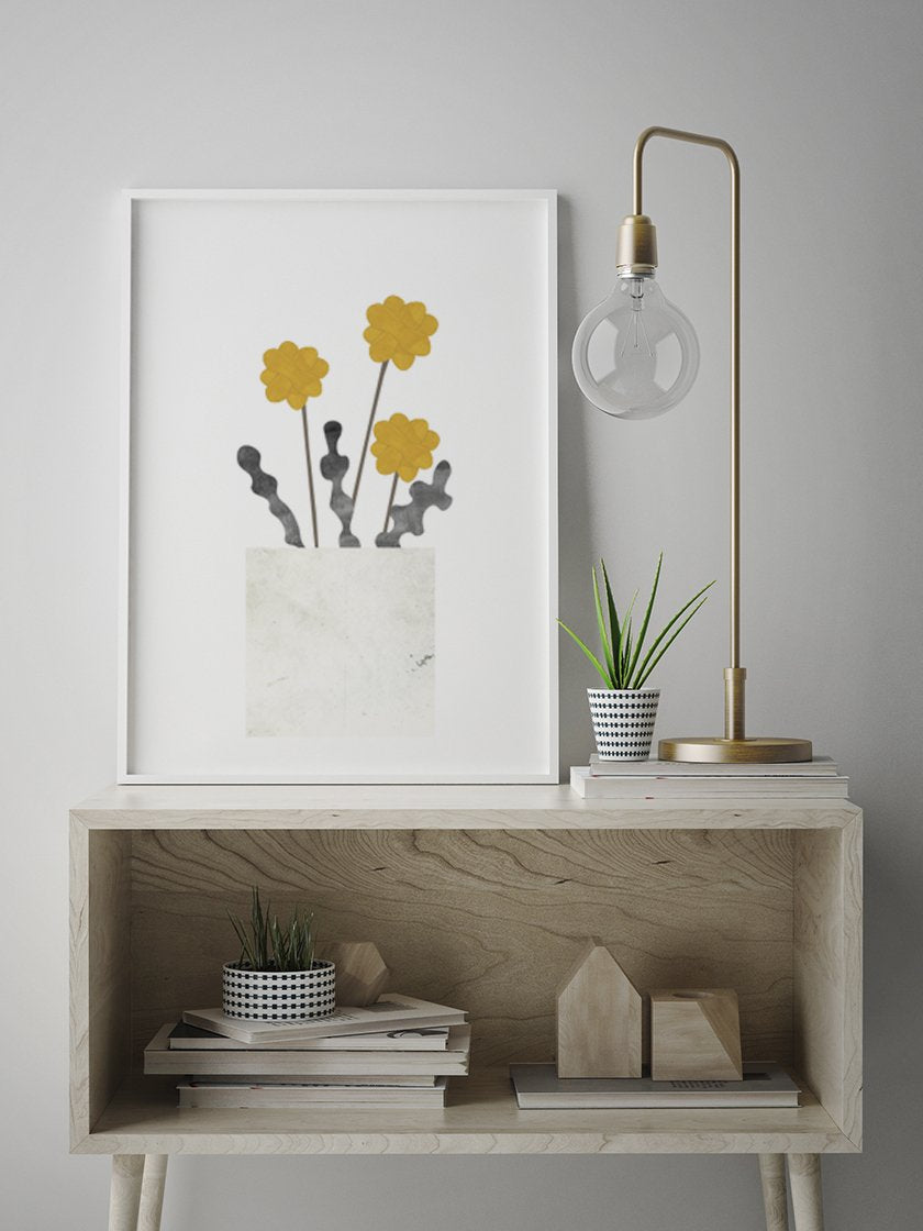 project-nord-dandelion-poster-in-interior-hallway