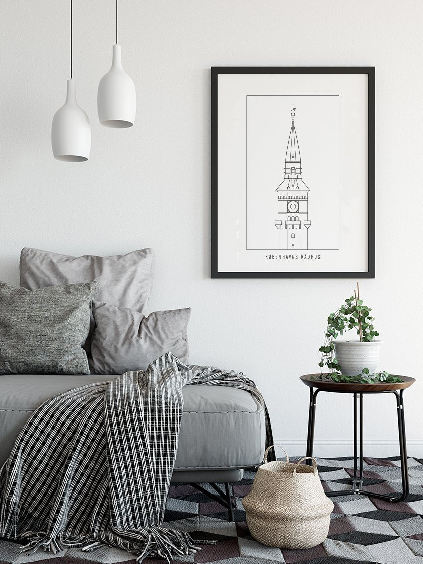 Københavns Rådhus Outline - 코펜하겐 시청(윤곽)