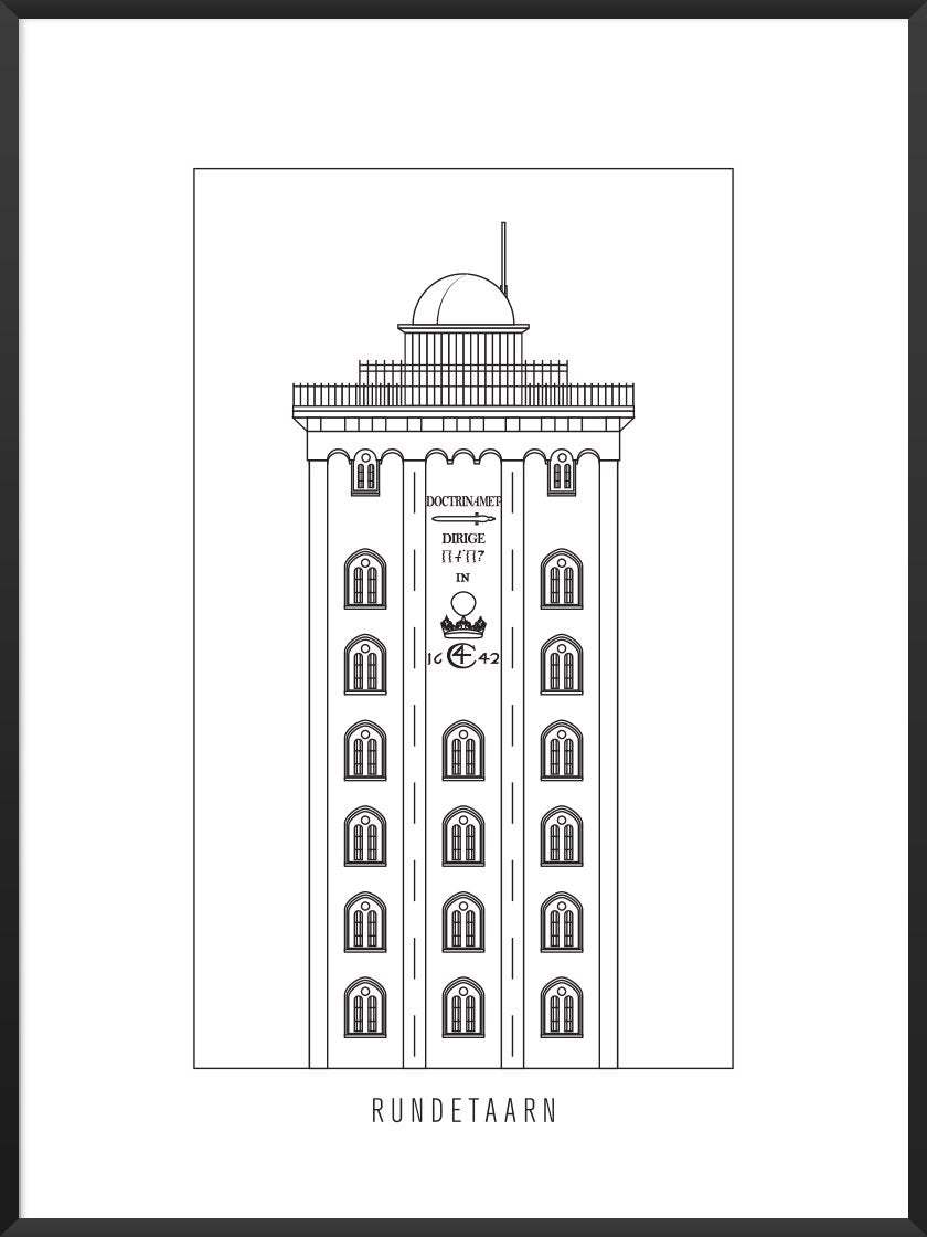 Rundetaarn Outline - 룬데토른(윤곽)