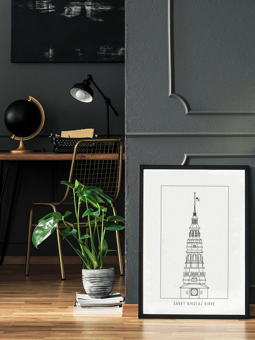 Sankt Nikolaj Kirke Outline - 성 니콜라이 교회(윤곽)