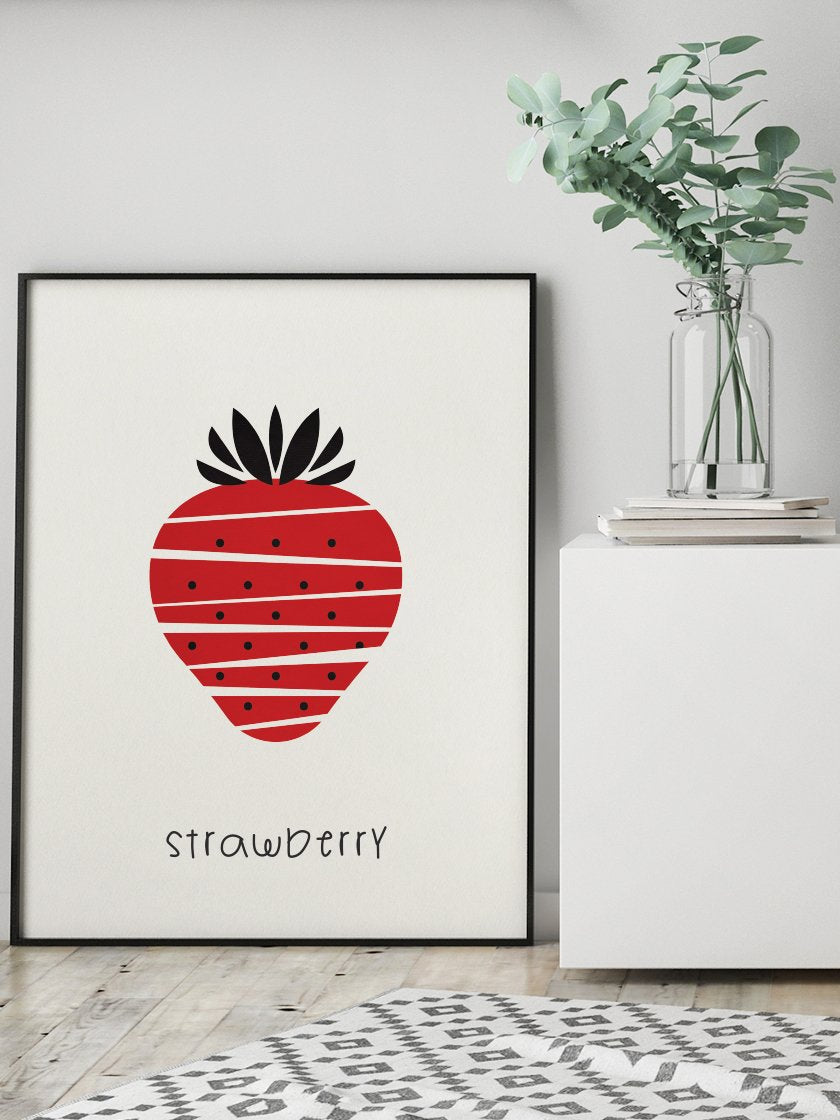 Strawberry - 딸기 어린이방 포스터