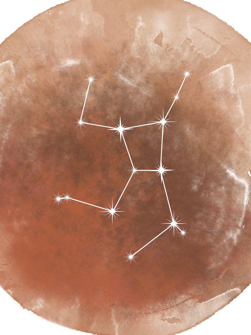 Virgo Watercolour - 처녀자리 수채화 별자리 포스터